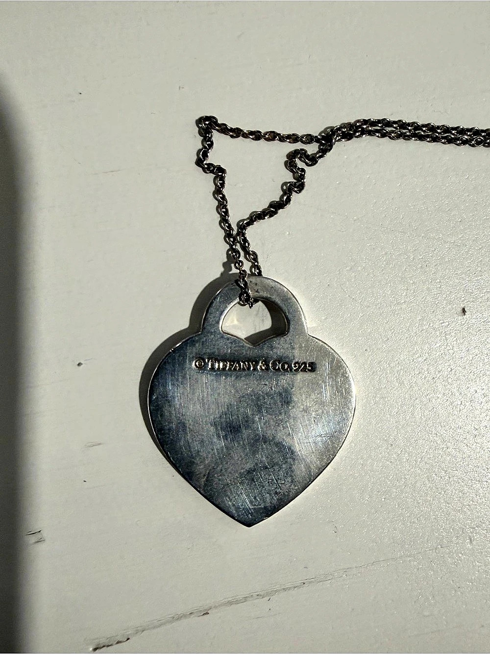 Tiffany & Co. Tiffany Notes 727 Fifth Avenue Heart Lock Pendant Necklace